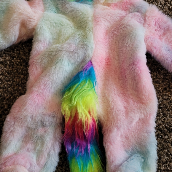 Baby Girl Fleece 🦄  Jumpsuit Outfit Dress Up - Colorful - Newborn - Picture 8 of 8
